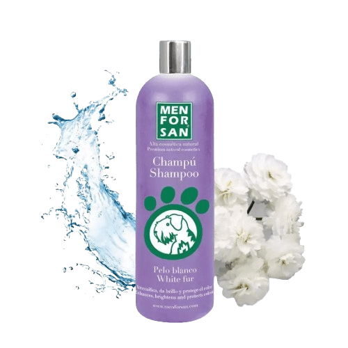 Men for San Champú pelo blanco perros 300 ml
